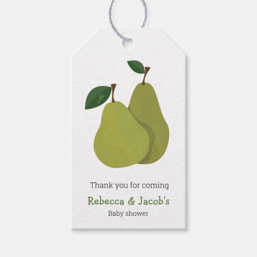 De gelukkige peren cadeaulabel (Voorkant)