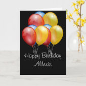 De gelukkige Personaliseerbare Kaart van de (Gele Bloem)