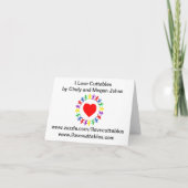 De gelukkige Petunia van de Verjaardag met Kaart (Achterkant)