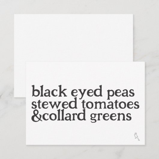 De gelukkige platte briefkaart (Voorkant / Achterkant)