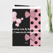 De gelukkige Poedel van de Verjaardag Kaart (Achterkant)