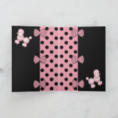 De gelukkige Poedel van de Verjaardag Kaart (Binnen)