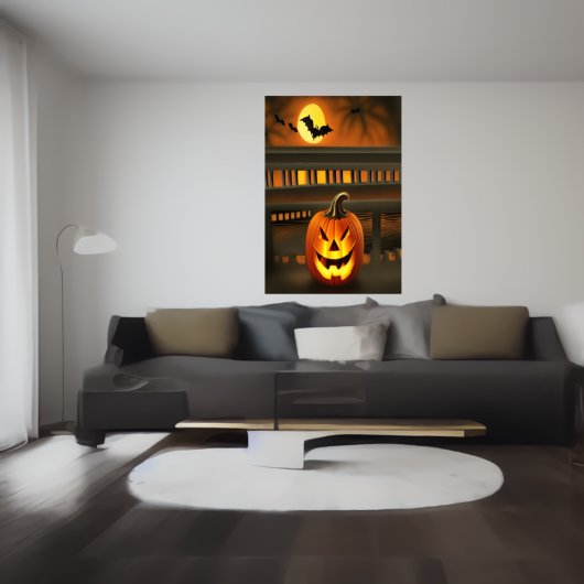 De gelukkige pompoen | AI Art Poster