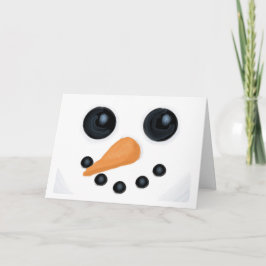 De gelukkige Pop van de Sneeuwman Feestdagen Kaart