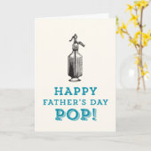 De gelukkige POP van Vaderdag! Kaart (Gele Bloem)