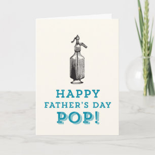 De gelukkige POP van Vaderdag! Kaart