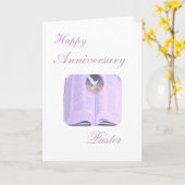 De gelukkige Predikant van het Jubileum Kaart (Gele Bloem)