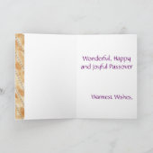 De gelukkige pret Joodse Hebreeuwse Matzo Matzah Kaart (Binnen)