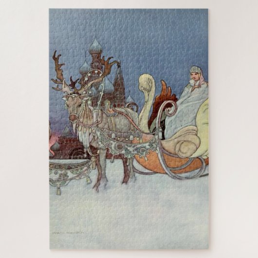 "De gelukkige prins" van Charles Robinson uit Rusl Legpuzzel (Verticaal)