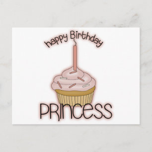 De gelukkige Prinses van de Verjaardag Briefkaart