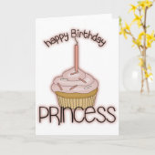 De gelukkige Prinses van de Verjaardag Kaart (Gele Bloem)