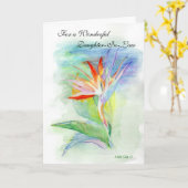 De gelukkige Schoondochter van de Verjaardag Kaart (Gele Bloem)