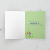 De gelukkige Sialia Wildflowers van de Naam van de Kaart (Binnen)