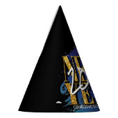 DE GELUKKIGE SLAG VAN DE BORSTEL VAN DE PARTIJ VAN FEESTHOEDJES (Links)