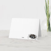 De gelukkige Spin van de Verjaardag Kaart (Achterkant)