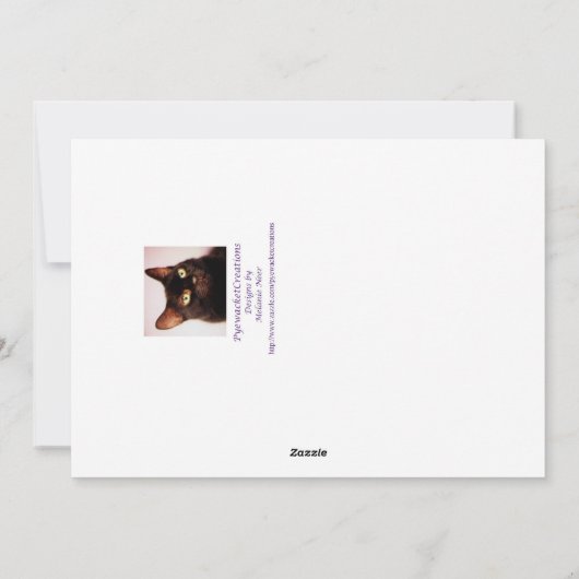 De gelukkige St. Patrick Kaart van de Dag met Kat (Achterkant)