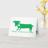 De gelukkige St. Patrick Tekkel van de Dag Kaart (Gele Bloem)