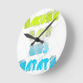 De gelukkige sterren van de Gift van Hakuna Matata Ronde Klok (Hoek)