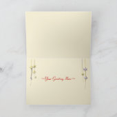 De gelukkige Sterren van het Nieuwjaar (fotolijst) Feestdagen Kaart (Binnen)