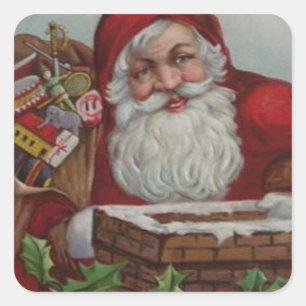 De gelukkige Sticker van Kerstmis van de Kerstman