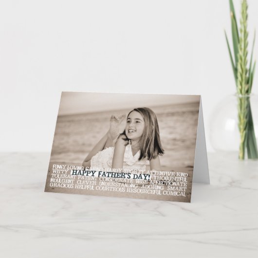 De gelukkige Superlatieven van Vaderdag Kaart (Voorkant)