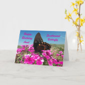 De gelukkige Tante van de Verjaardag Kaart (Gele Bloem)