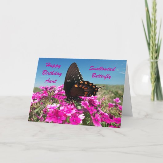 De gelukkige Tante van de Verjaardag Kaart (Voorkant)