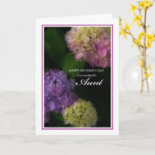 De gelukkige Tante van het Moederdag, de Kaart (Gele Bloem)