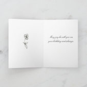 De gelukkige Tekening van de Bloem van de Lente Kaart (Binnen)