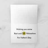 De gelukkige Trein van Vaderdag Kaart (Binnen)