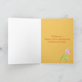 De gelukkige Tulpen van het Konijn van het Kaart (Binnen)