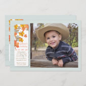 De gelukkige Uitnodiging van de Foto van de Herfst (Voorkant / Achterkant)