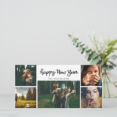 De gelukkige Vakantie van Vijf Foto van het Feestdagenkaart (Staand voorkant)