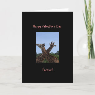 De Gelukkige Valentijnsdag van de Giraffe, Feestdagen Kaart