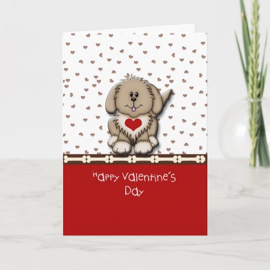 De Gelukkige Valentijnsdag van Doggone Feestdagen Kaart (Voorkant)