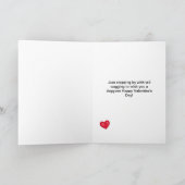 De Gelukkige Valentijnsdag van Doggone Feestdagen Kaart (Binnen)
