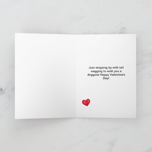 De Gelukkige Valentijnsdag van Doggone Feestdagen Kaart (Binnen)