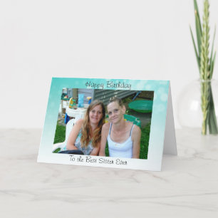 De gelukkige Verjaardag aan de Beste Zuster Kaart