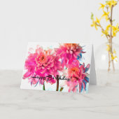 De gelukkige Verjaardag bloeit Kaart (Gele Bloem)