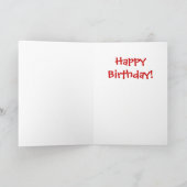 De gelukkige Verjaardag draagt - Kaart (Binnen)