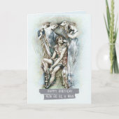 De gelukkige Verjaardag, gaat nu is een Man Kaart (Voorkant)