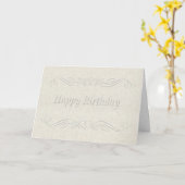 De gelukkige Verjaardag maakte rol in reliëf Kaart (Gele Bloem)