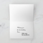 De Gelukkige Verjaardag van Airedale Kaart (Binnen)