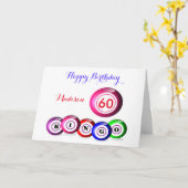 De gelukkige Verjaardag van Bingo Themed van het Kaart (Gele Bloem)