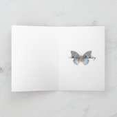 De Gelukkige Verjaardag van BLEU van Papillon Kaart (Binnen)