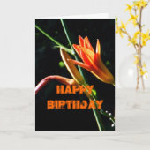 De Gelukkige Verjaardag van Daylilies van Crayola Kaart (Gele Bloem)