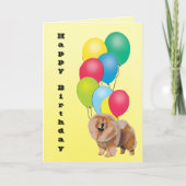 De Gelukkige Verjaardag van de chow-chow Kaart (Voorkant)