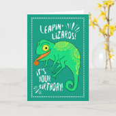 De Gelukkige Verjaardag van de Hagedissen van Kaart (Gele Bloem)