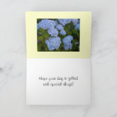 De Gelukkige Verjaardag van de hydrangea hortensia Kaart (Binnen)