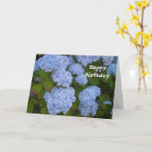De Gelukkige Verjaardag van de hydrangea hortensia Kaart (Gele Bloem)